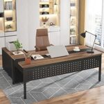 Tribesigns Executive Office Desk and Lateral File Cabinet Combo