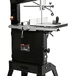 WEN Band Saw with Stand Two-Speed Black 14-Inch