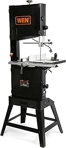 WEN Band Saw with Stand Two-Speed Black 14-Inch