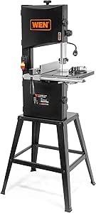 WEN 10-Inch Band Saw with Stand Two-Speed Black