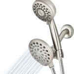 Waterpik One-Touch Dual 2-in-1 Shower System Brushed Nickel