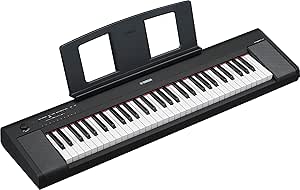 Yamaha 61-Key Piaggero Ultra-Portable Digital Piano Black