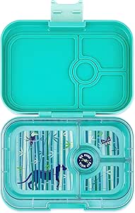 Yumbox Leakproof Bento Box Panino 4-Compartment Tropical Aqua