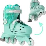 Yvolution Kids Adjustable Training Skates 2 in 1