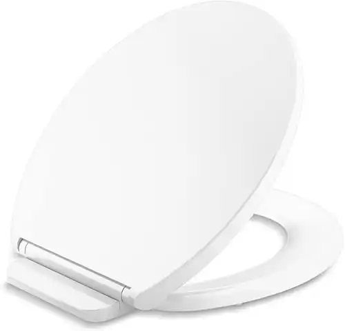 Kohler Glissade ReadyLatch Quiet Close Round Toilet Seat White