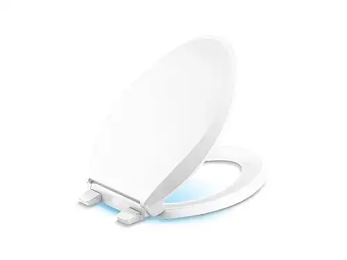 Kohler Cachet Nightlight Elongated Toilet Seat White