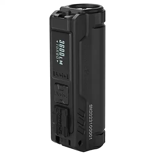 Imalent BL50 Rechargeable EDC Flashlight 3600 Lumens Black