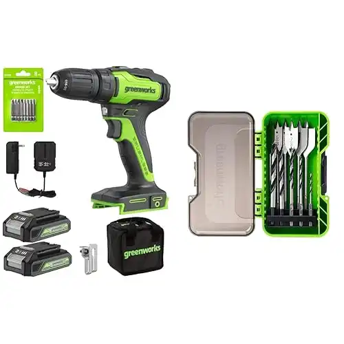 Greenworks 24V Brushless Cordless Drill Kit