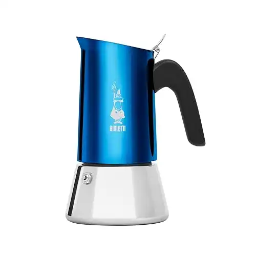 Bialetti Venus Coffee Machine 6 Cups Stainless Steel Blue