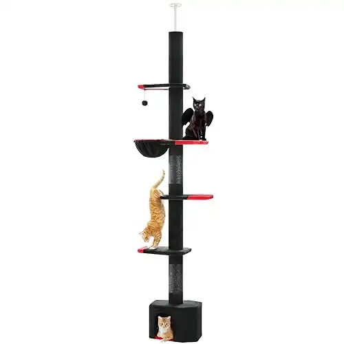 PAWZ Road Gothic Cat Tree Adjustable Height 5 Tiers