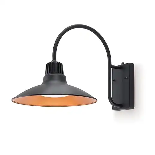 Lutec Dusk to Dawn Outdoor Gooseneck LED Barn Light