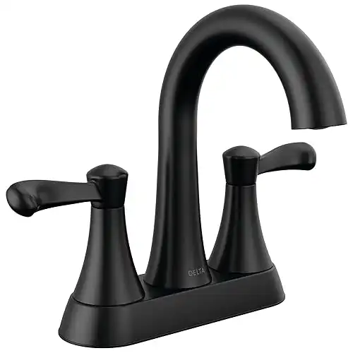 Delta Faucet Esato Matte Black Bathroom Faucet