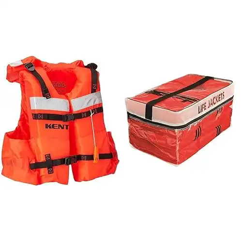 Onyx Adult Type I Vest Style Life Jacket Orange