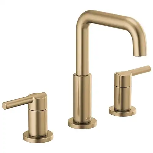 Delta Faucet Nicoli Widespread Bathroom Faucet Champagne Bronze