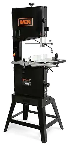 WEN Band Saw with Stand Two-Speed Black 14-Inch