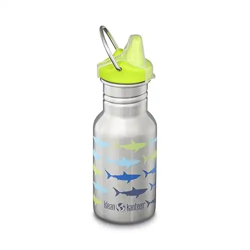 Klean Kanteen Sharks Classic Kids Sippy Bottle 12oz