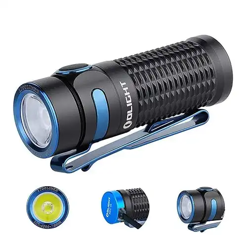 Olight Baton3 1200 Lumens Ultra-Compact Rechargeable EDC Flashlight