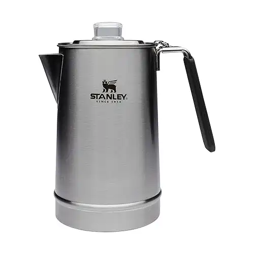 Stanley Coffee Percolator Stainless Steel Wide Mouth 1.1QT