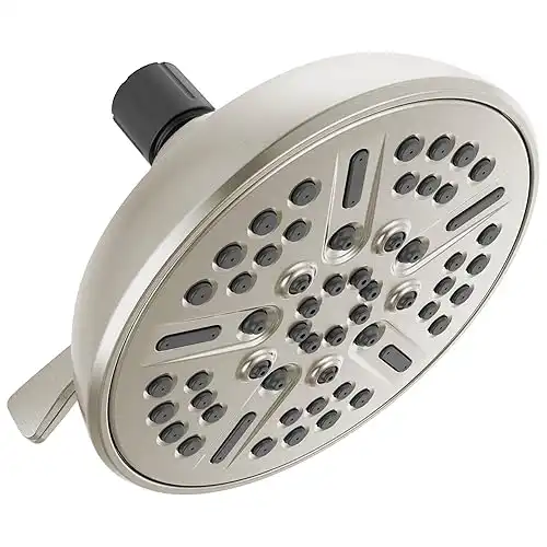 Delta Faucet 8-Spray Brushed Nickel Shower Head