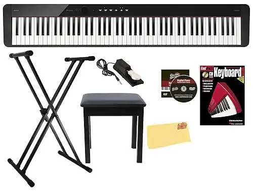 Casio Privia PX-S1100 Digital Piano Bundle Black