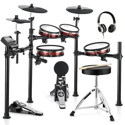 Donner DED-200 MAX Electronic Drum Set with Mesh Heads