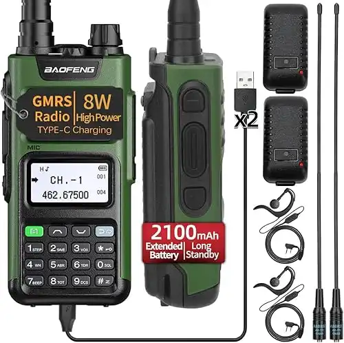 Baofeng GM-15 Pro GMRS Radio 8W NOAA Repeater