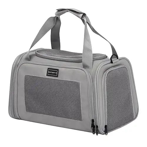 Petsfit Cat Carrier Airline Approved Soft Carrier Grey