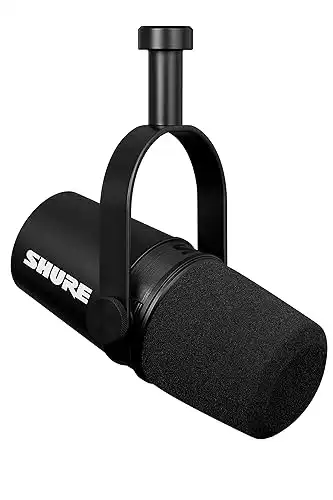 Shure MV7X XLR Podcast Microphone Pro Quality Dynamic Mic Black