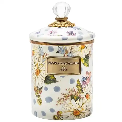 Mackenzie-Childs Wildflowers Enamel Canister Medium