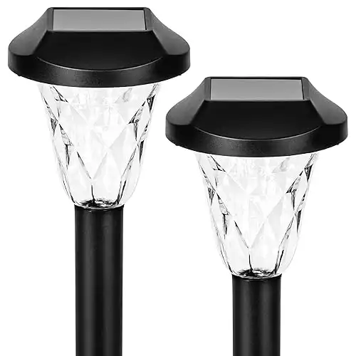 Gigalumi Solar Outdoor Waterproof Pathway Lights 2 Pack