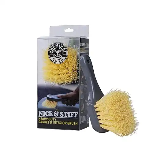 Chemical Guys Heavy Duty Carpet Interior Brush Yellow