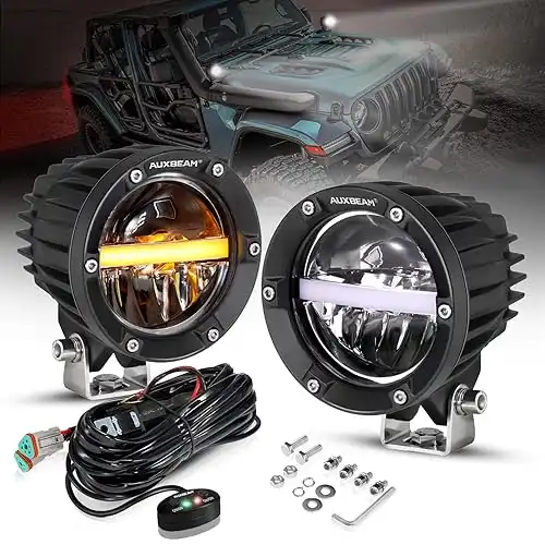 Auxbeam 4 Inch 110W Round Offroad Lights 11000LM