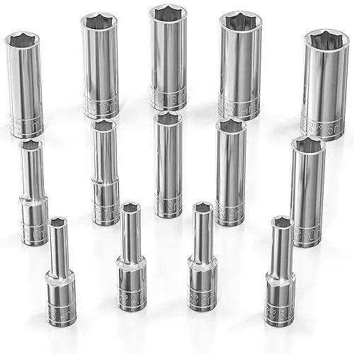 Olsa Tools Metric Socket Set 14pc 1/4-Inch Drive