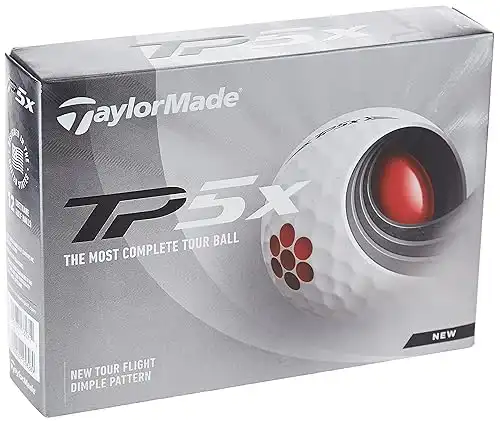 TaylorMade TP5 TP5x Golf Balls White Yellow Pix