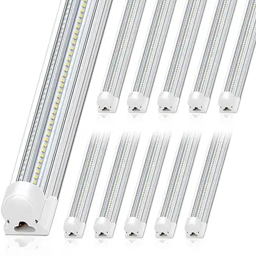 Barrina 8FT LED Shop Light 100W 15000LM 5000K 10 Pack