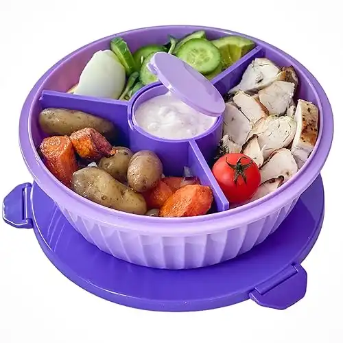 Yumbox Poke Bowl Leakproof Salad Bowl Maui Purple