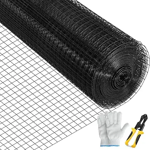 Vevor 24"x100' Hardware Cloth 1"x1" Mesh 16 Gauge Black