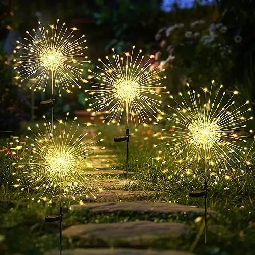 Gigalumi Solar Garden Lights 180LED 4Pack Outdoor Decor