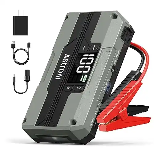 AstroAI T8 Car Jump Starter 2500A 8-in-1