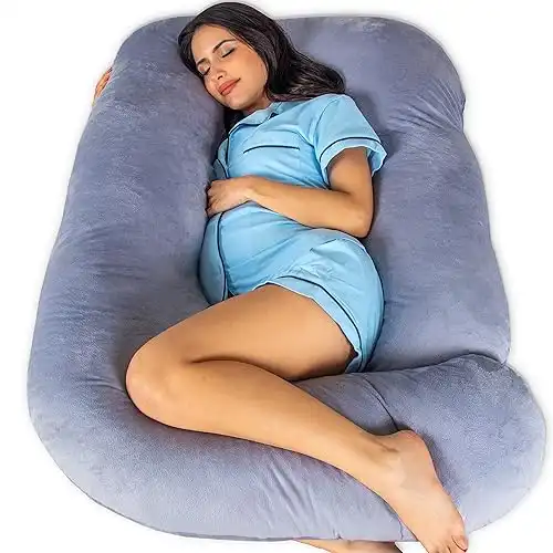 Pharmedoc U-Shape Full Body Pregnancy Pillow Grey