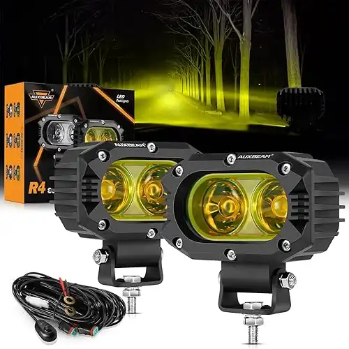 Auxbeam 4Inch 60W LED Amber Fog Light Kit