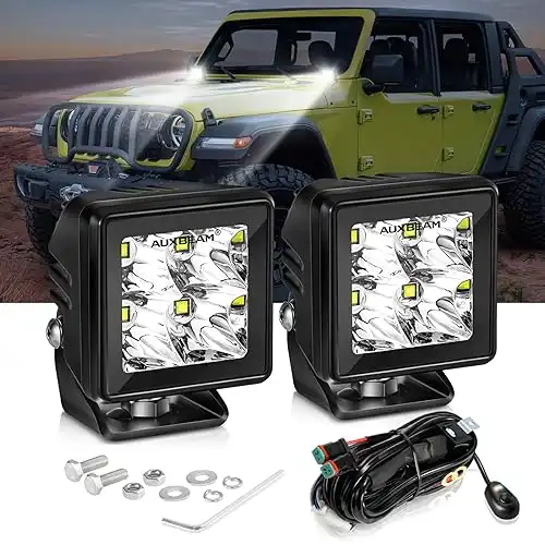 Auxbeam 2 Inch LED Pod Light 4800LM Offroad