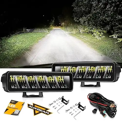 Auxbeam R4 60W LED Light Pods 6.3 inch Offroad