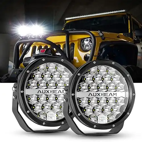 Auxbeam 7 Inch LED Round Driving Light 240W 24000 Lumens